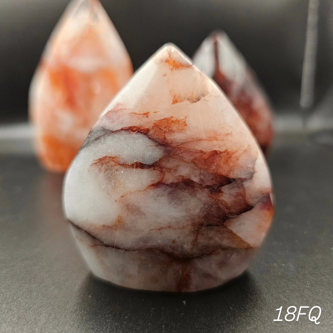 Fire Quartz Point Ornament