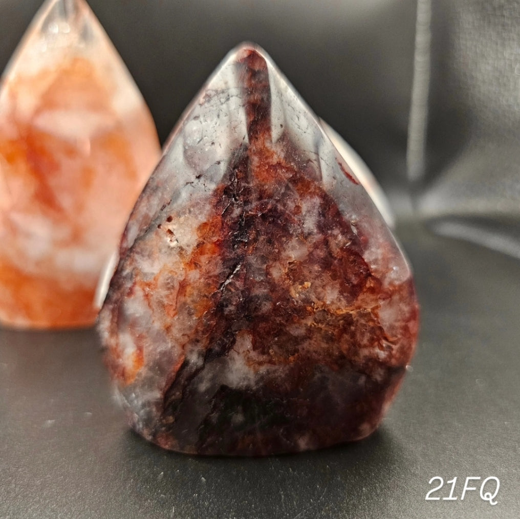 Fire Quartz Point Ornament