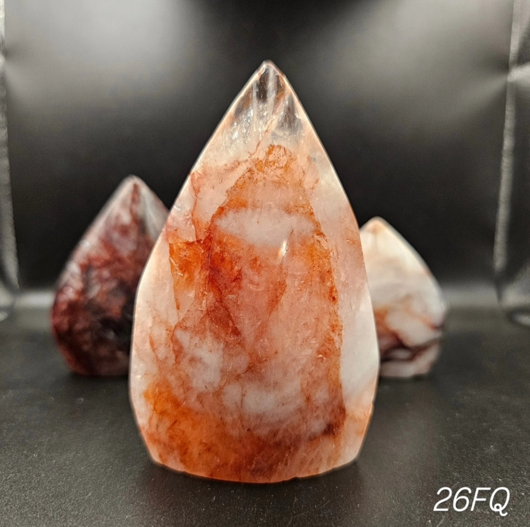 Fire Quartz Point Ornament