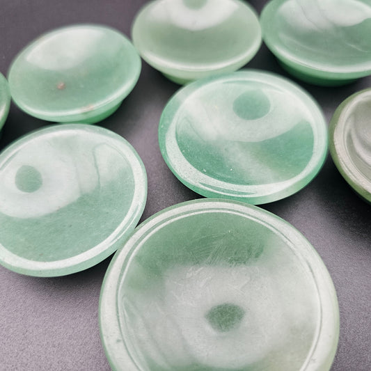 Round Green Aventurine Ring Dish