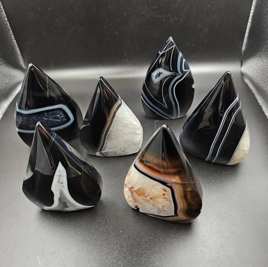 Black Sardonyx Point Ornament