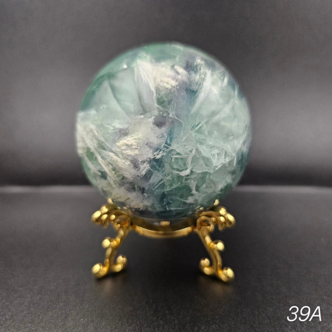 Feather Fluorite Spheres