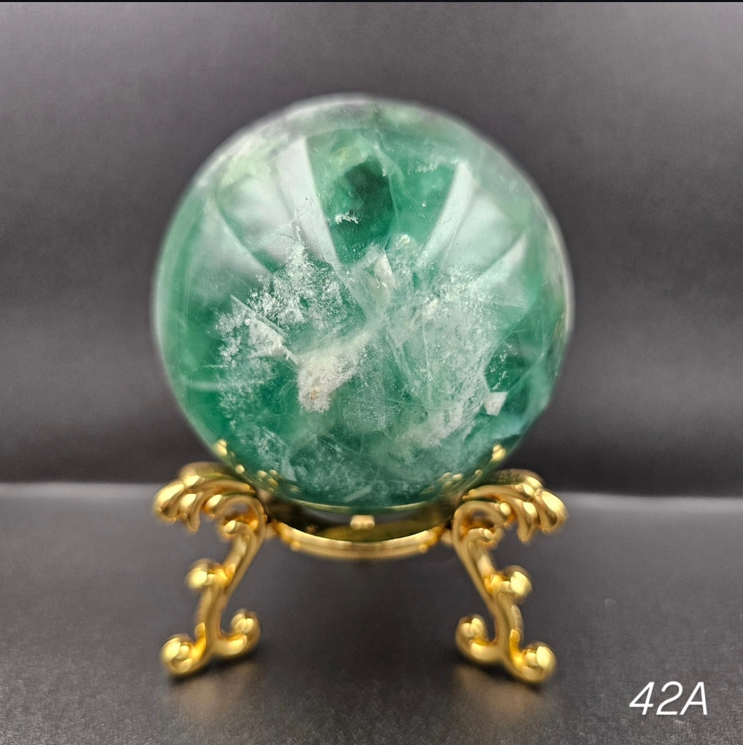 Feather Fluorite Spheres