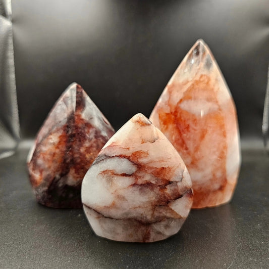 Fire Quartz Point Ornament