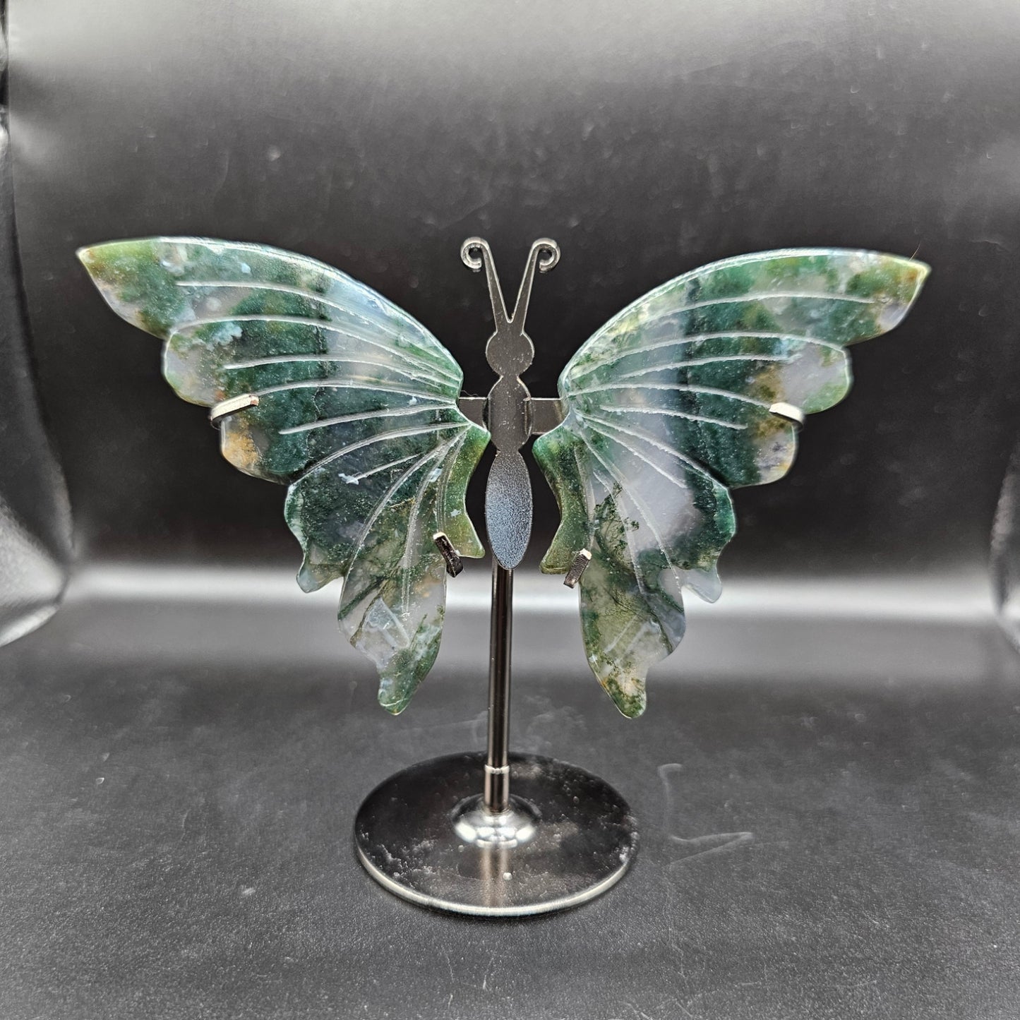 Moss Agate Butterfly 38BM