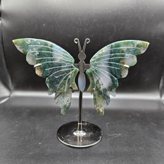 Moss Agate Butterfly 38BM